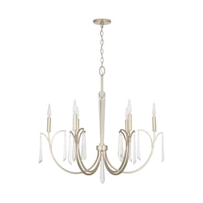 Gwyneth 6-light Winter Gold Chandelier
