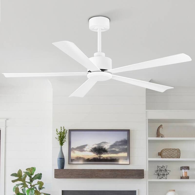 52-Inch 5-Blade Ceiling Fan with Remote without Light