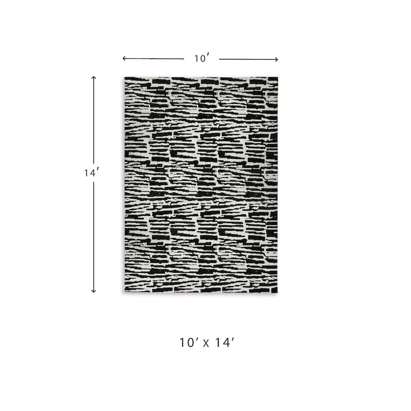Signature Design by Ashley Bramshaw Black/Ivory Rug