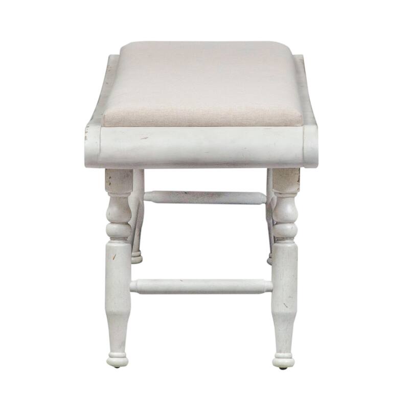 Whitney Antique Linen & Weathered Gray 6 Piece Trestle Table Set