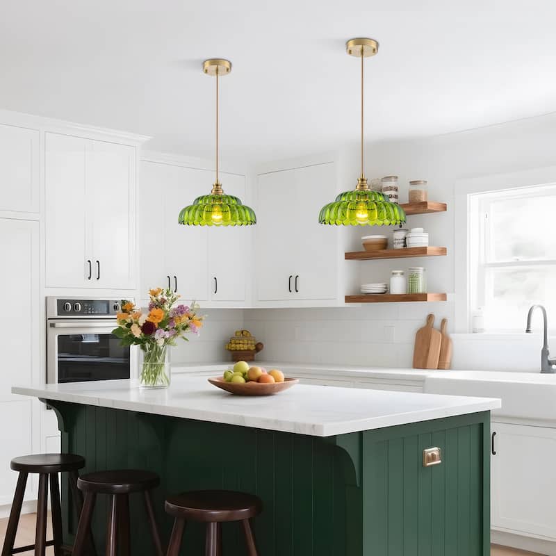 Starsky Modern 1-Light Single Novelty Glass Pendant