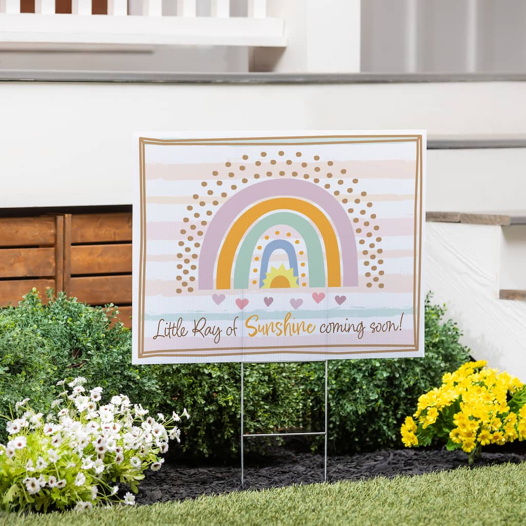 24" x 18" Yard Sign with H-Stake, Little Ray of Sunshine coming soon!