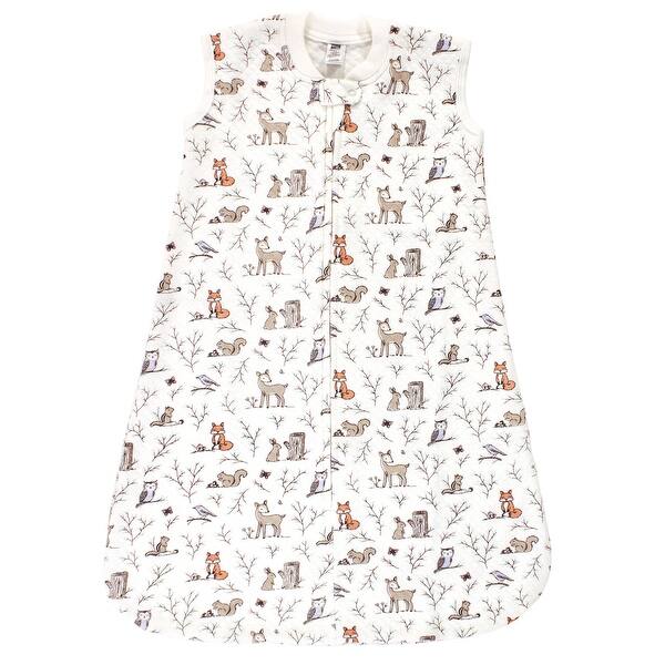 slide 1 of 1, Hudson Baby Infant Girl Premium Quilted Sleeveless Sleeping Bag and Wearable Blanket, Enchanted Forest