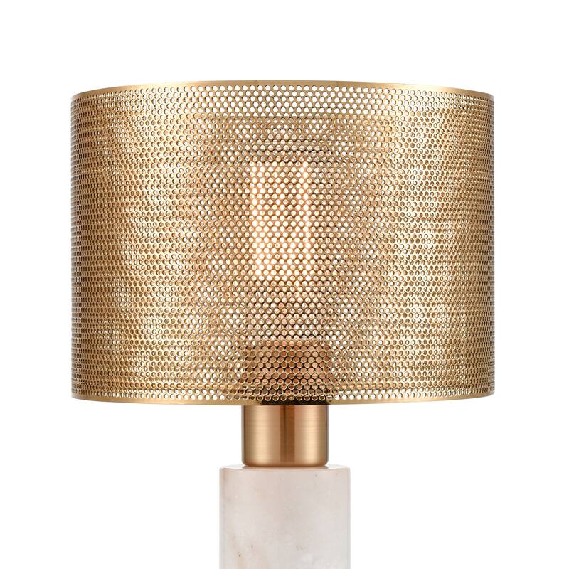 Atlas Lighting Sureshot 15'' High 1-Light Table Lamp - Aged Brass - 15 inch High