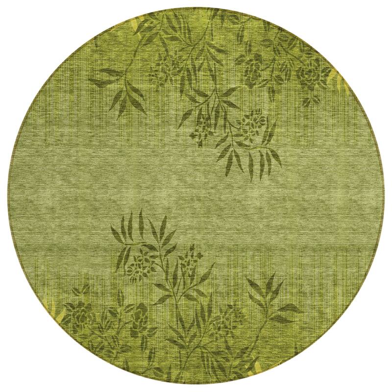 HomeRoots Floral Transitional Rectangle Outdoor Rug