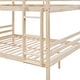 preview thumbnail 11 of 28, Full over Full Bunk Bed with Ladder,Wooden Bunk Bed with High Guardrail and Ladder for Kids, Teens, Dorm Rooms, and Guest Rooms