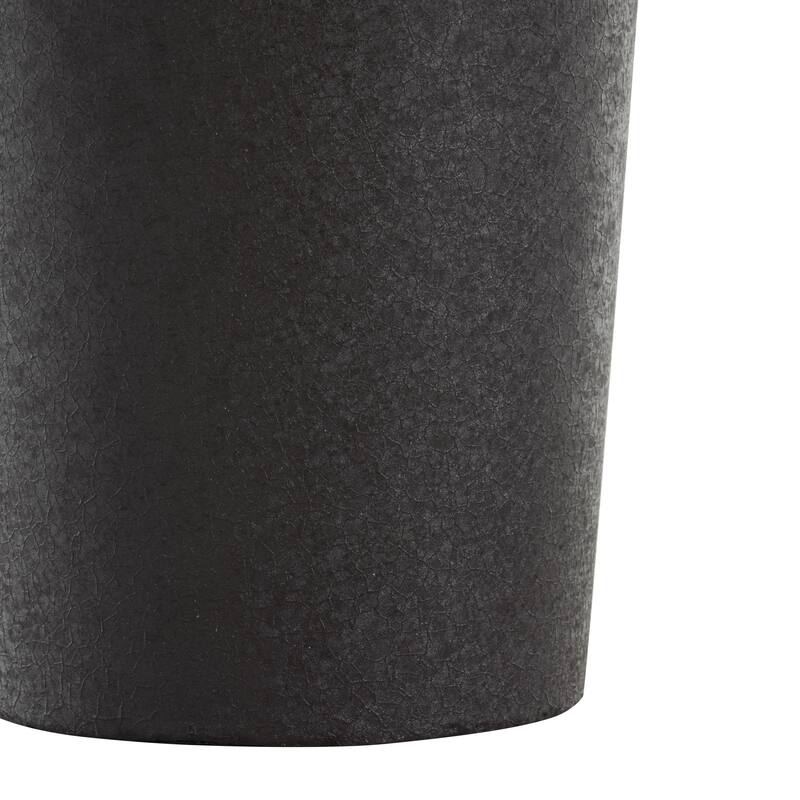 Metal Textured Tapered Decorative Vase - Set of 2 Black - Roche River Decor
