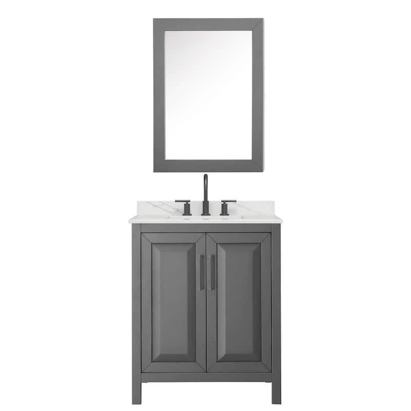 Wyndham Collection WCV252530S-QTZ-US3MED Daria 30" Free Standing