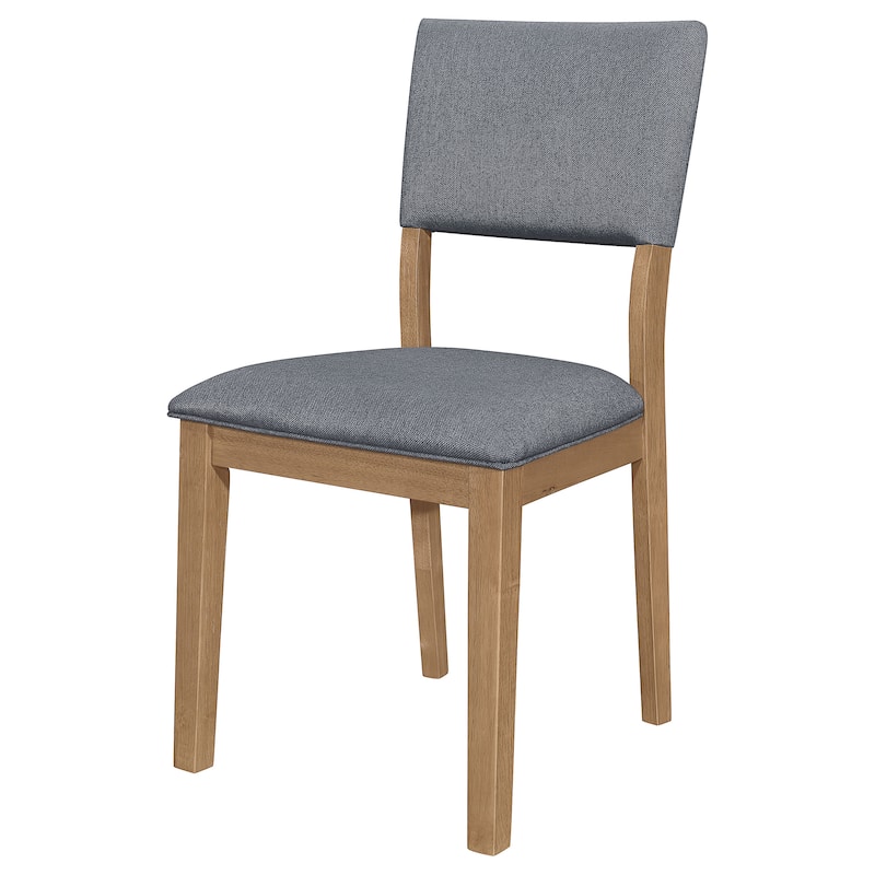 Sharon Brown Fabric Upholstered Dining Side Chair (Set of 2)