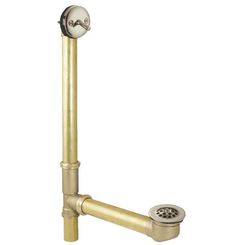 Made To Match 16" Trip Lever Waste and Overflow Drain - Brushed Nickel