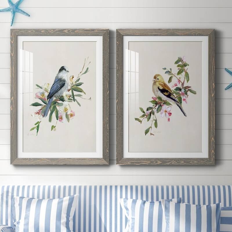 Spring Song Gray Jay-Premium Framed Print - Ready to Hang