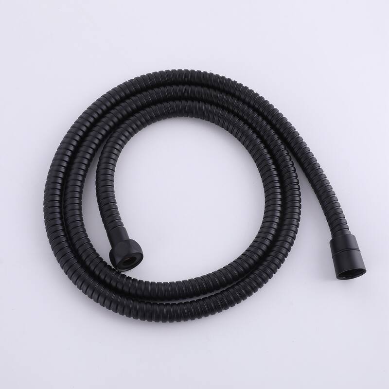 Matte Black Rain Showerhead Shower System with Valve