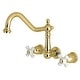 preview thumbnail 21 of 43, Heritage 3-Hole Wall Mount Roman Tub Faucet in Polished Brass
