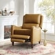 preview thumbnail 11 of 12, HULALA HOME Brigida Cigar Genuine Leather Manual Recliner with Nailhead Trim
