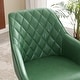 preview thumbnail 78 of 89, Art Leon Classical Swivel Office Accent Chair with Wood Legs