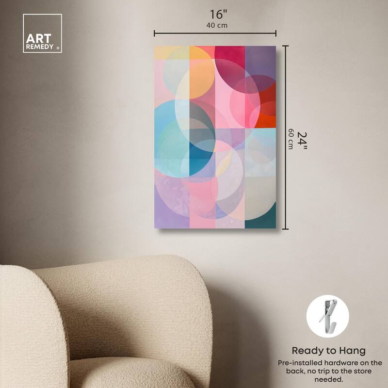 Oneiric Circles IV Canvas by Art Remedy, Gallery Wrapped