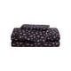 preview thumbnail 15 of 87, Betsey Johnson Printed Novelty Sheet Sets Bouquet Ditsy Black - Full