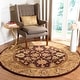 preview thumbnail 8 of 81, SAFAVIEH Handmade Classic Treva Traditional Oriental Wool Rug 3'6" Round - Dark Plum/Gold - Round