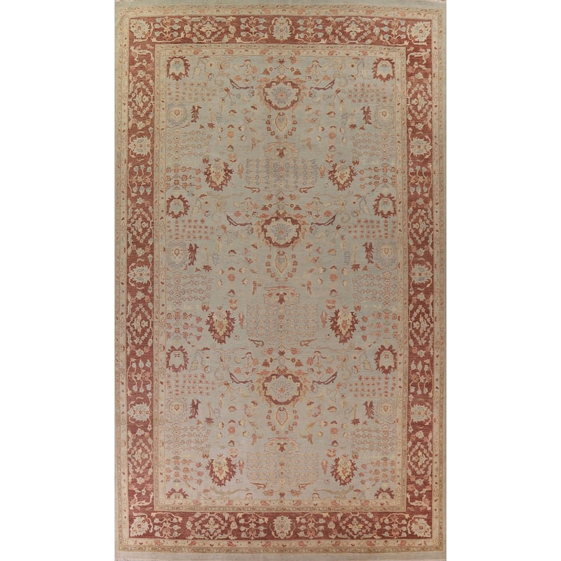 Vegetable Dye Heriz Serapi Oriental Large Rug Hand-knotted Wool Carpet - 12'0"x 17'6"