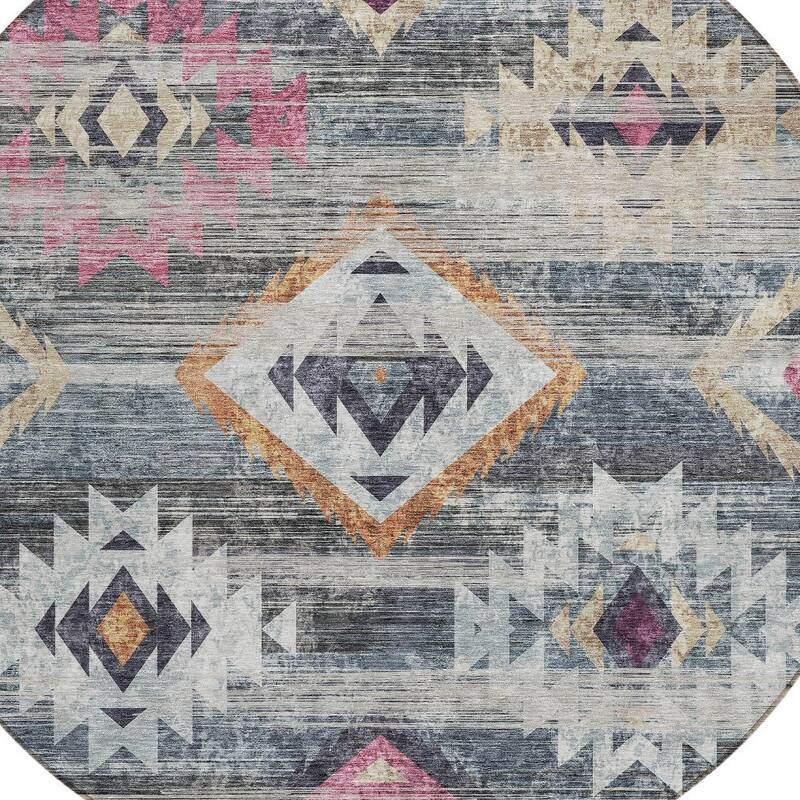 HomeRoots Southwestern Transitional Rectangle Outdoor Rug