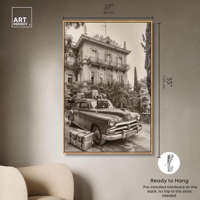 Pack Up the Car Canvas by Art Remedy