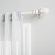 preview thumbnail 8 of 21, ATI Home Acorn 1" Curtain Rod and Finial Set 66" to 120" - Distressed White