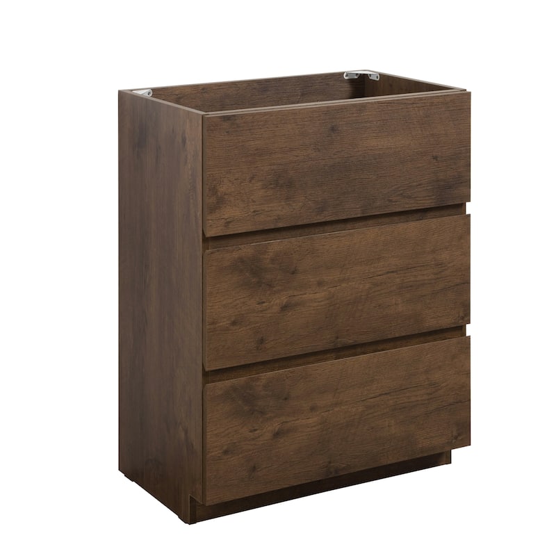 (Base Only) Floor Cabinet Vanity Base with 3 Drawers
