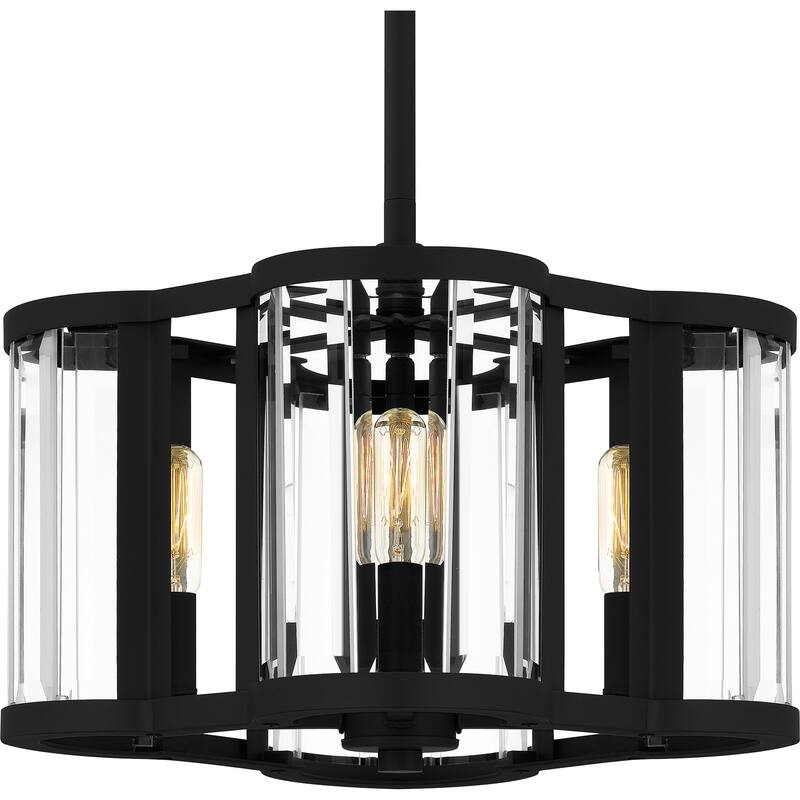 Renee 4-Light Matte Black Pendant