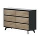 preview thumbnail 35 of 43, Max and Lily Scandinavian 6 Drawer Dresser