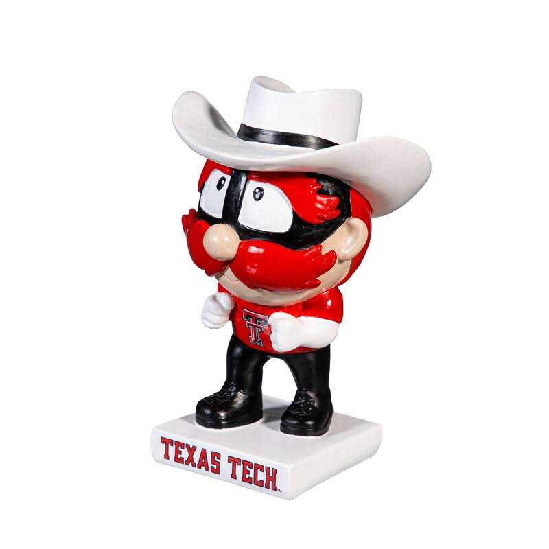 NCAA Team Lil Big Head Resin Indoor/Outdoor Garden Desk Statue - Texas Tech Mascot