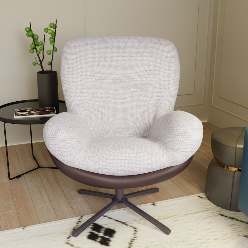 Ronnie Swivel Single Accent Chair by Christopher Knight Home