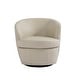 preview thumbnail 57 of 56, 2 Set Faux Leather Club Swivel Barrel Accent Chair