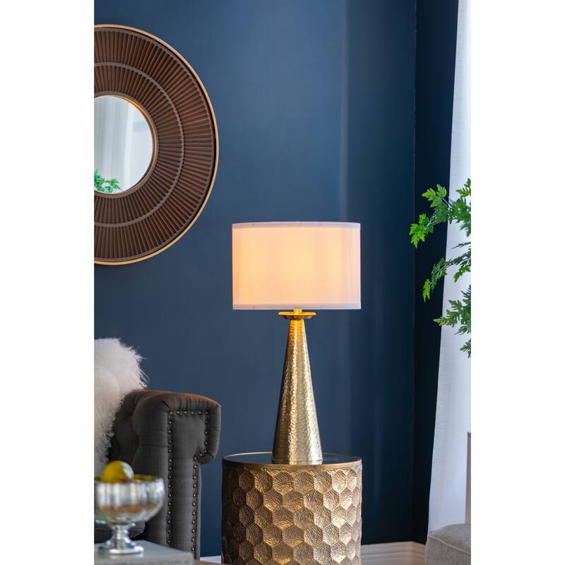 D15x28.5" Aluminum Cone Table Lamp(Lamp Shade Assembly Required