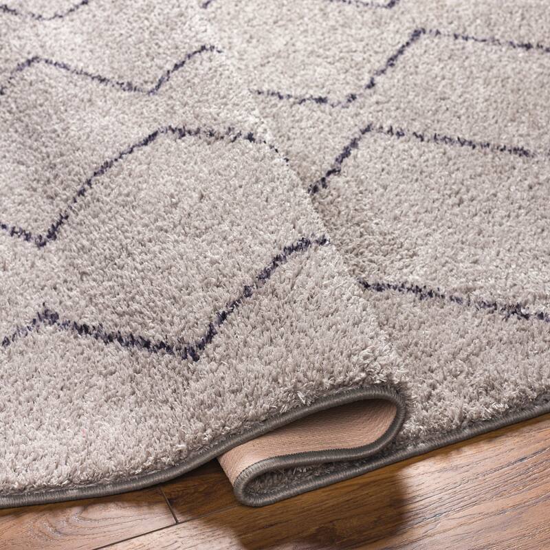Livabliss Lykke Machine Washable Zigzag Stripe Area Rug