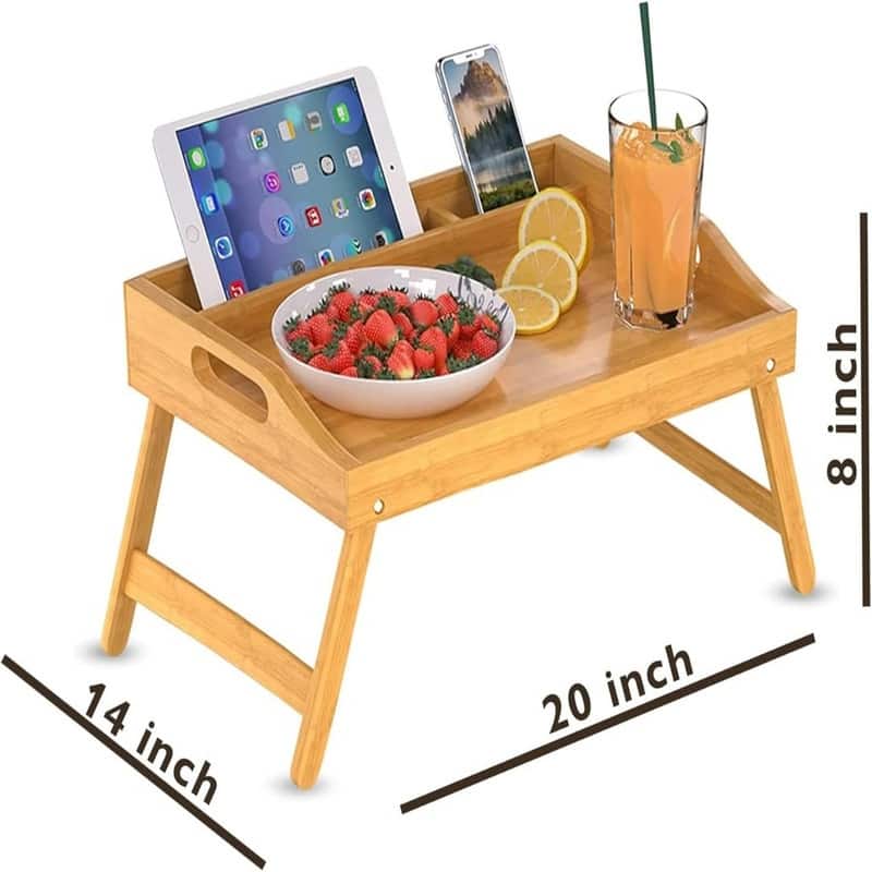 Bamboo Bed Tray with Folding Legs