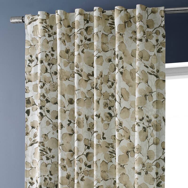 Exclusive Fabrics Textured Cotton Printed Curtains for Bedroom and Living room (1 Panel)