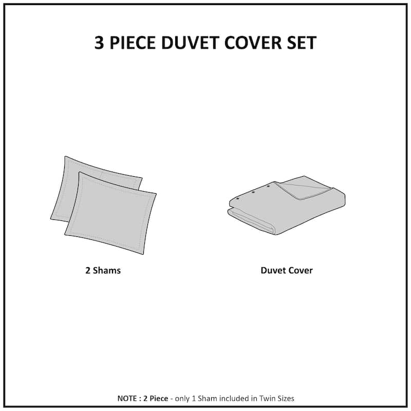 Madison Park Fiona Cotton Printed Duvet Cover Set