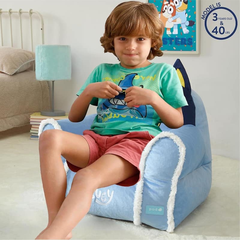 Bluey Figural Kids Upholstered Bean Bag Chair