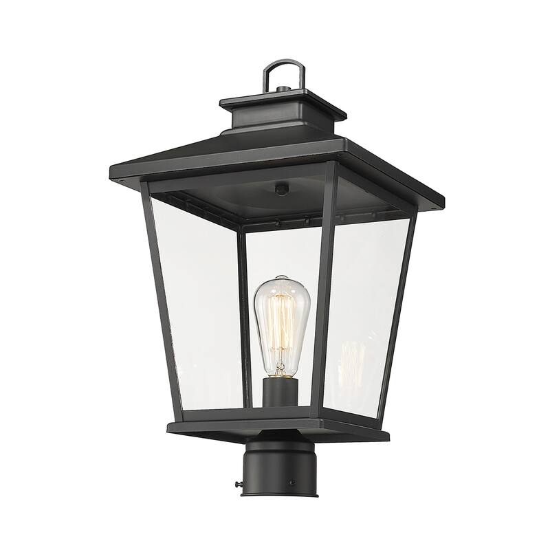 Millennium Lighting Bellmon 1 Light Outdoor Post Lantern with a Clear Glass Shade