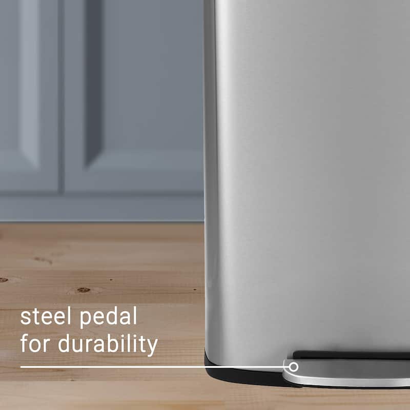 happimess 13-Gallon Trash Can with Soft-Close Lid and FREE Mini Trash Can