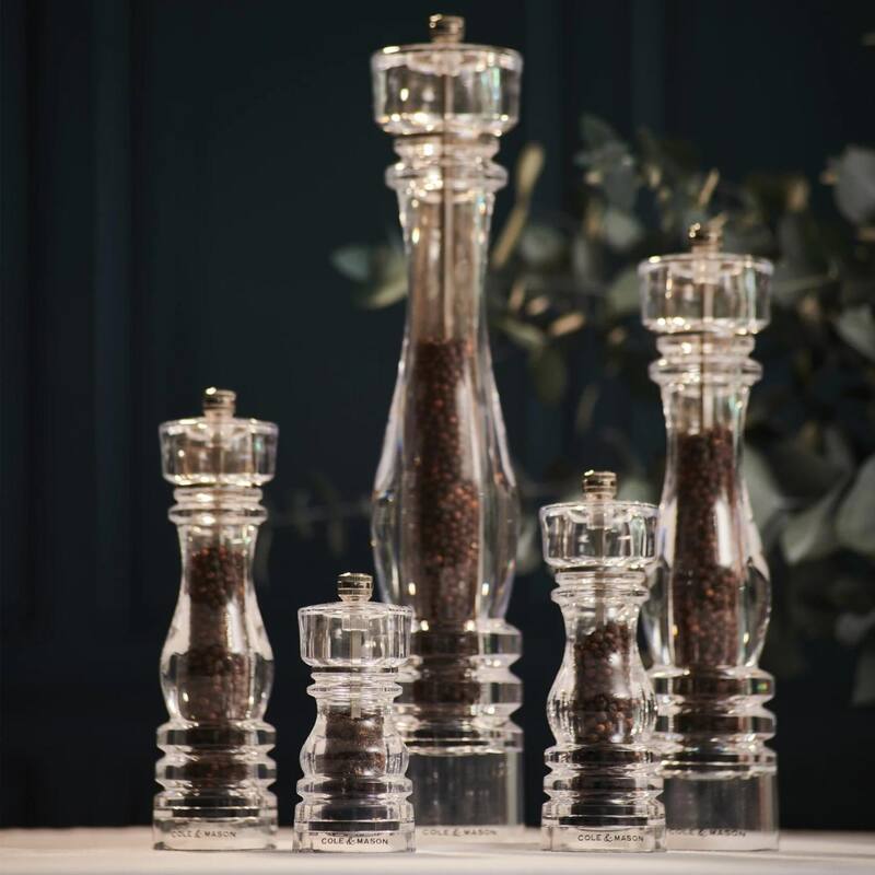 Cole & Mason London Acrylic Pepper Mill 8.75",