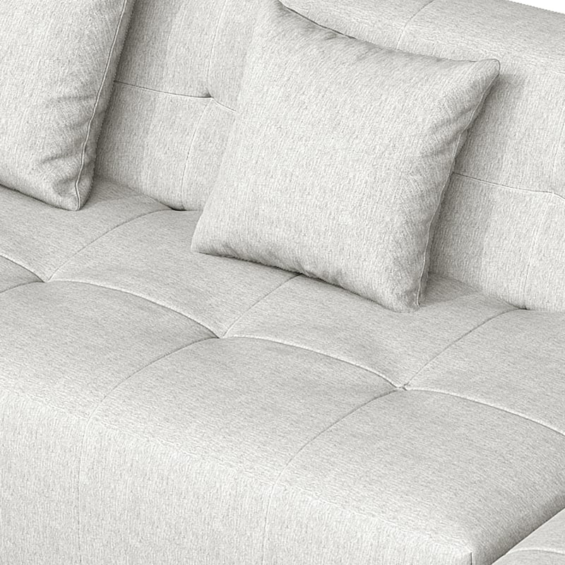 Outdoor No Assembly Patio Sofa with Chaise