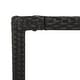 preview thumbnail 43 of 91, vidaXL 3 Piece Patio Dining Set with Cushions Black Poly Rattan - 18.9" x 21.7" x 34.6"