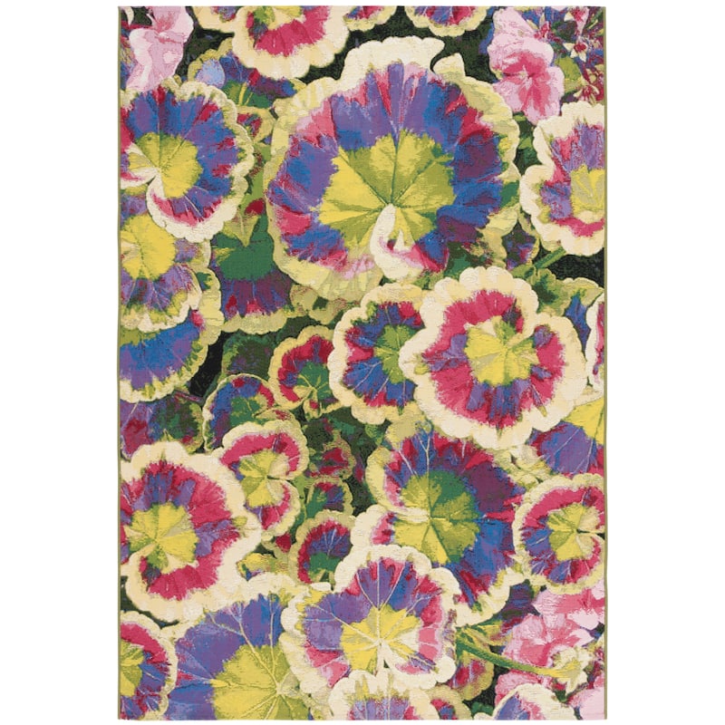 SAFAVIEH Barbados Najma Tropical Waterproof Patio Backyard Rug