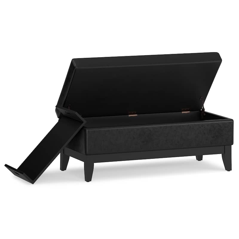 WYNDENHALL Jackson 42 inch Wide Rectangle Storage Ottoman