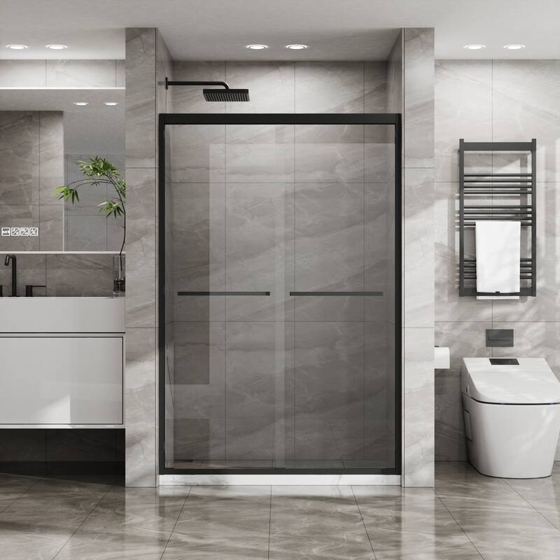 Double Sliding Glass Shower Door - 48*72