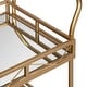 preview thumbnail 33 of 31, Kate and Laurel Ketia Metal and Glass 3-tiered Tray Bar Cart