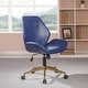 preview thumbnail 37 of 43, Reseda Office Chair Navy Faux Leather