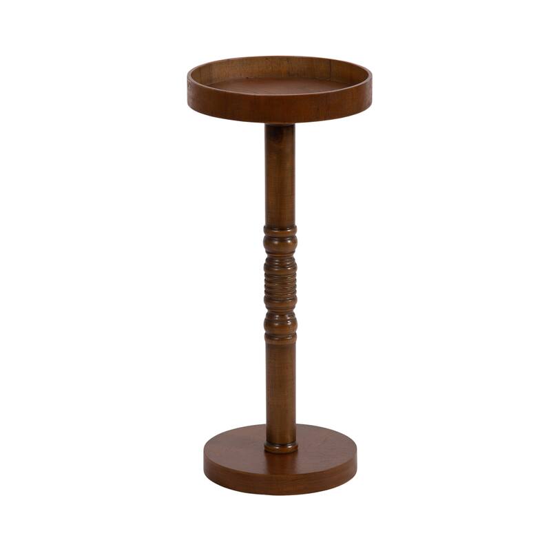 Kate and Laurel Bellport Pedestal End Table - 10x10x22