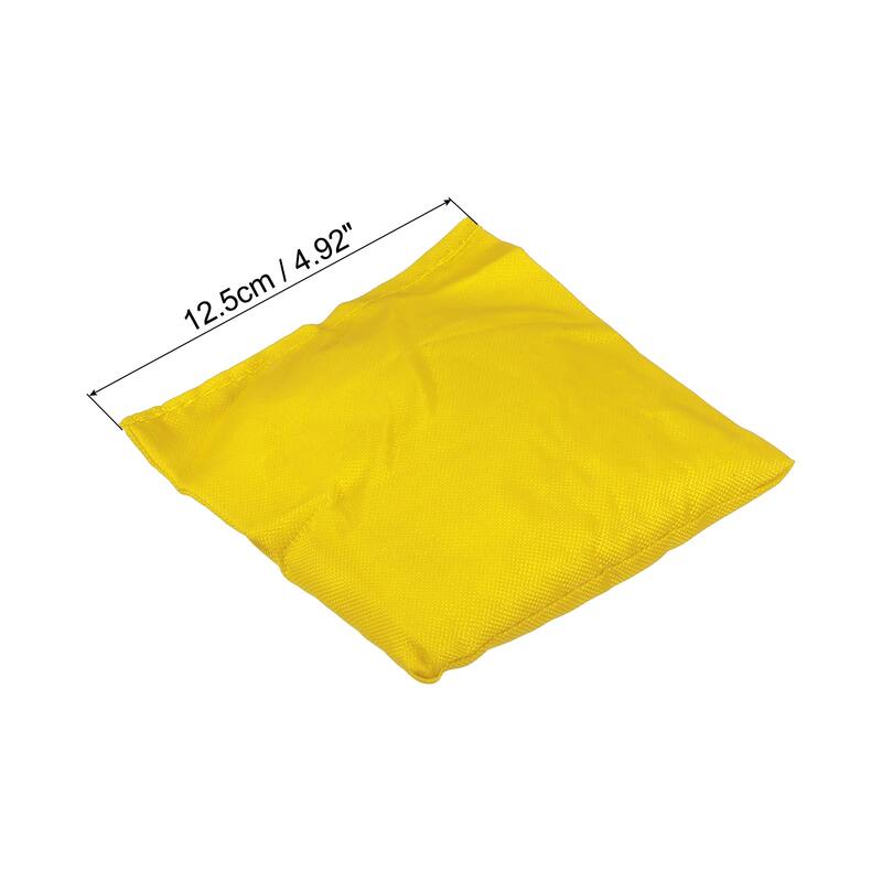 Cornhole Bean Bags 5Pcs Canvas Sandbag for Carnival Outdoor Party Game - Yellow